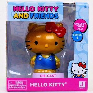 Sanrio Hello‎ Kitty and Friends Die - Cast Figure - Gold Hello Kitty Figurine